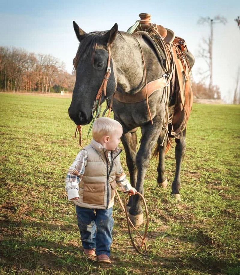 Hesston Stark encourages children and young adults with an interest in agriculture to surround themselves with people they admire. Contributed Photo. 