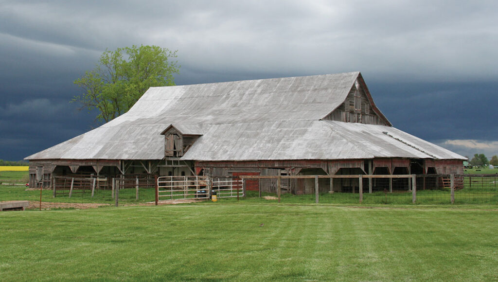 The historic McNaughton Barn has stood the test of time and stands as a reminder of the history of Ottawa County and Oklahoma before it became a state in 1907.  Contributed Photo