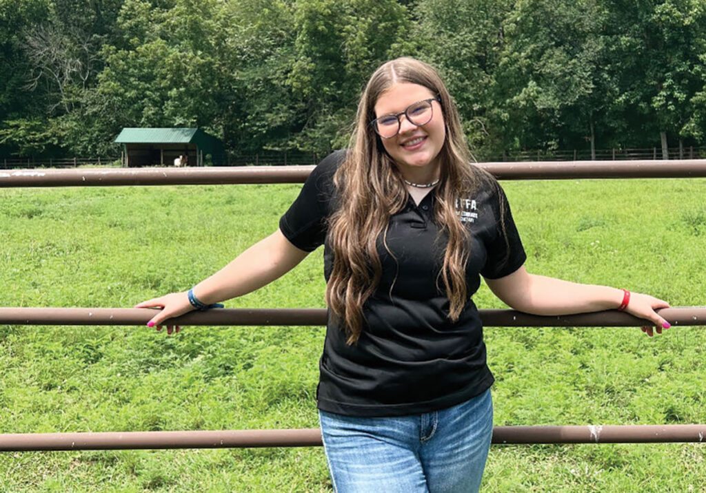 Aiyanna Edmonds of Rogersville, Missouri is a member of the Logan-Rogersville FFA Chapter. She is the daughter of LaBreea Coon
