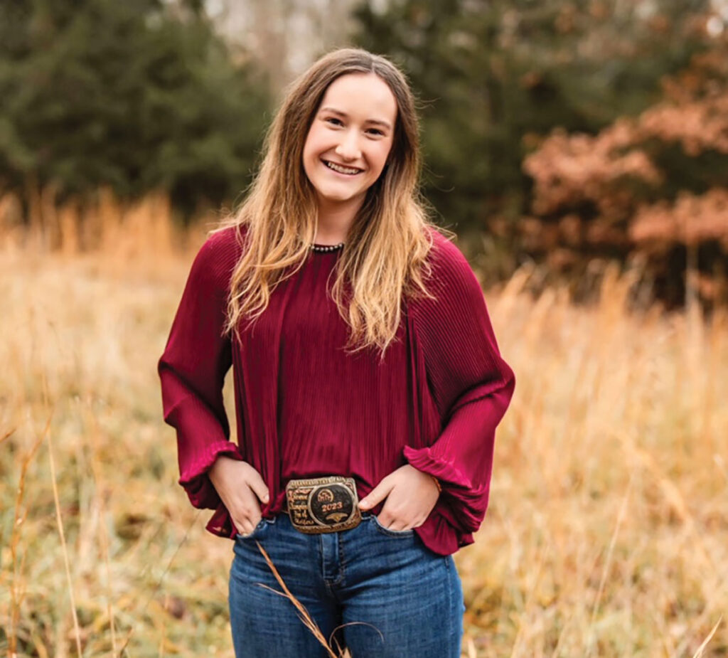 Sara Hinson of Bergman, Arkansas is a member of the Bergman FFA Chapter. She is the daughter of Buddy and Michelle Hinson. Contributed Photo. 