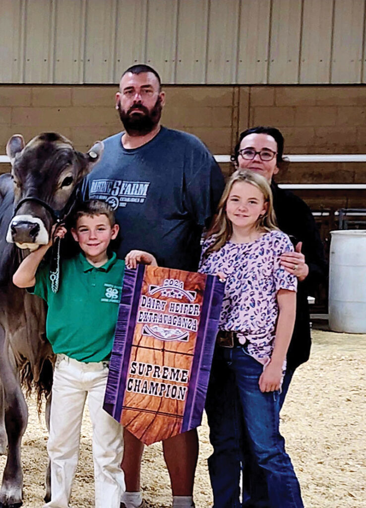 Jones and Bridgette Smith own a Brown Swiss Dairy Farm, named Raising 5 Farm, in Collinsville, Oklahoma. Contributed Photo. 