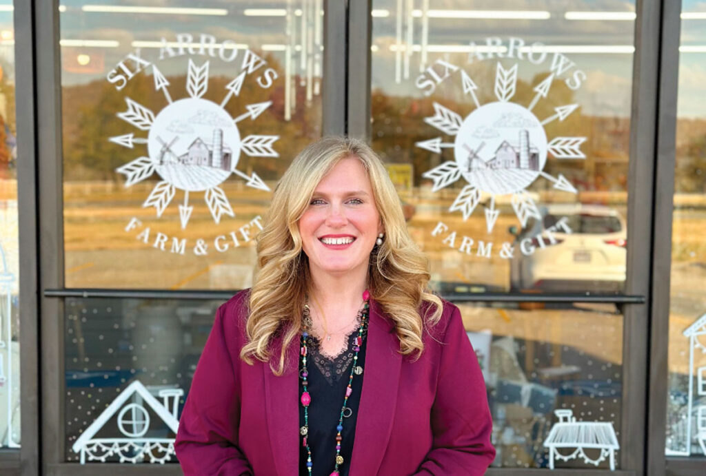 Erin Johnson of Elkins, Arkansas owns and runs Six Arrows Farm and Gifts in Fayetteville, Arkansas. Contributed Photo. 