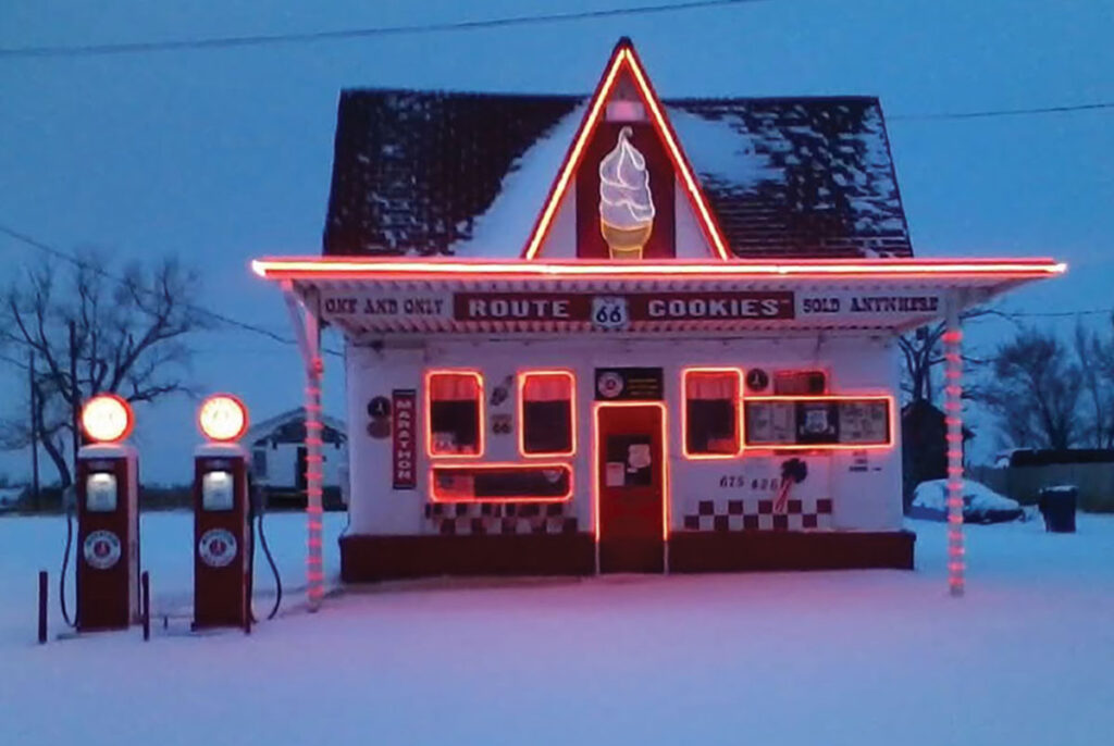 Charles Duboise has trademarked a Route 66 sugar cookie to share with his guests. Contributed Photo. 