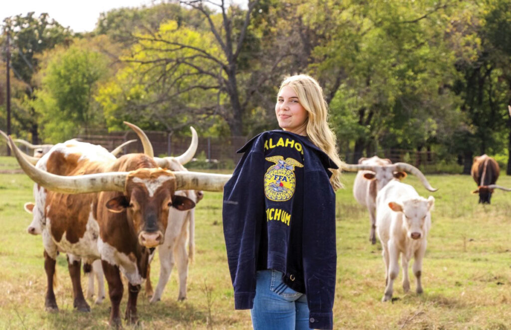 Ryleigh Weaver of Cleora, Oklahoma is a member of the Ketchum FFA Chapter. She is the daughter of Joseph and Amy Weaver. Contributed Photo. 