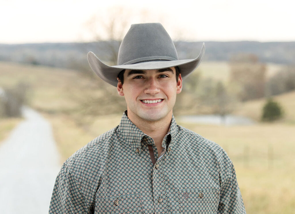 Jackson Dill of Marshfield, Missouri is a real estate agent with Keller Williams. He farms alongside his family at Boyce/Dill Cattle. Contributed Photo. 
