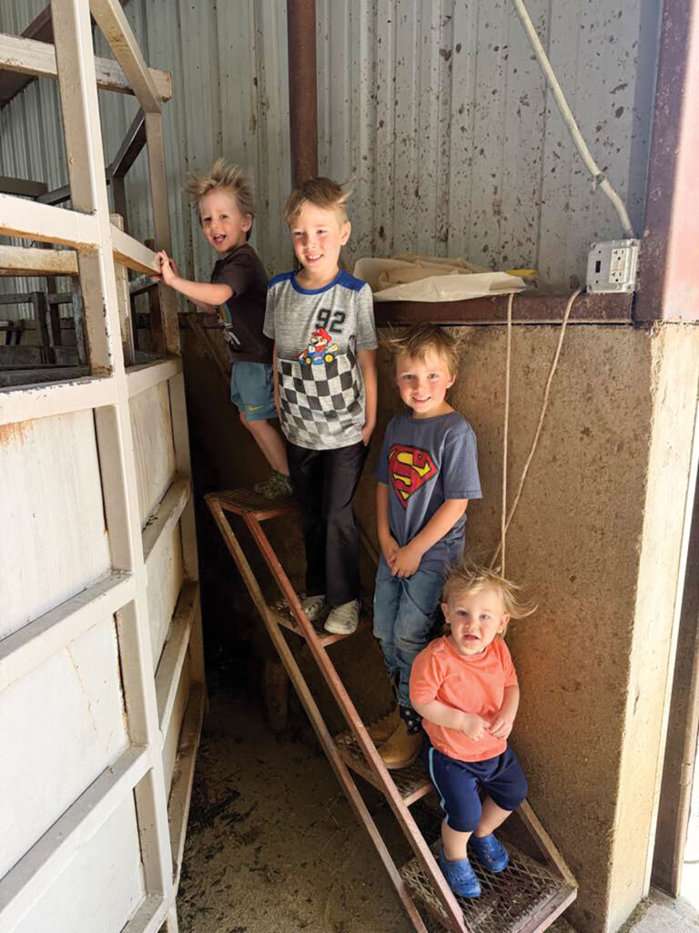 Together, the couple have five boys, all under the age of seven. Whitney manages the homestead and homeschools the children, while Laredo works as a business owner, a realtor, and, more recently, as a home contractor. Contributed Photo. 
