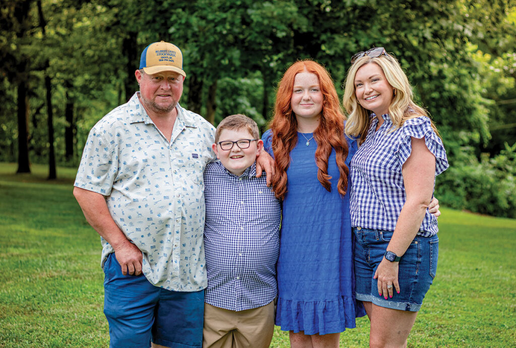 In 2020, while the rest of the world was battling the COVID-19 pandemic, Nick Simmons was investing in the future of agriculture. In March of that year, Simmons and his business partner, Curtis Larmon, bid on Delaware County Stockyards – right on the steps of the County Courthouse, according to The Grove Sun newspaper. Contributed Photo. 