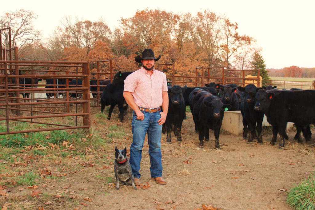 Cory Dawes of rural Cedar County just outside Stockton, Mo., is a busy farmer, Federal employee and entrepreneur. Contributed Photo. 