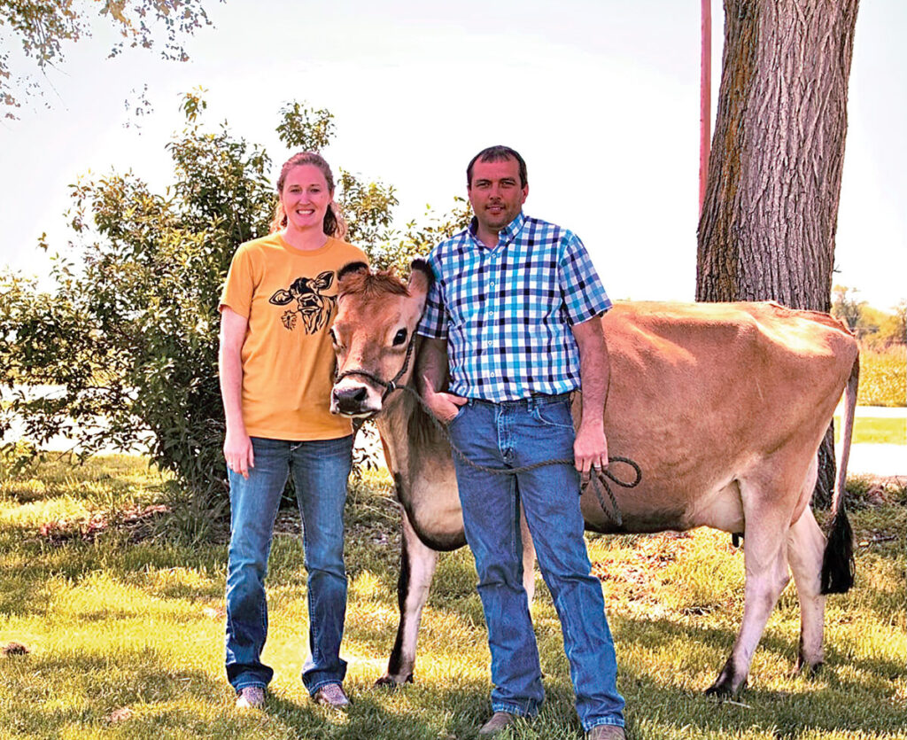 Matthew Hancock and his wife Taryon market A2A2 milk from their specially-bred dairy cows. Photo by Jaynie Kinnie-Hout.