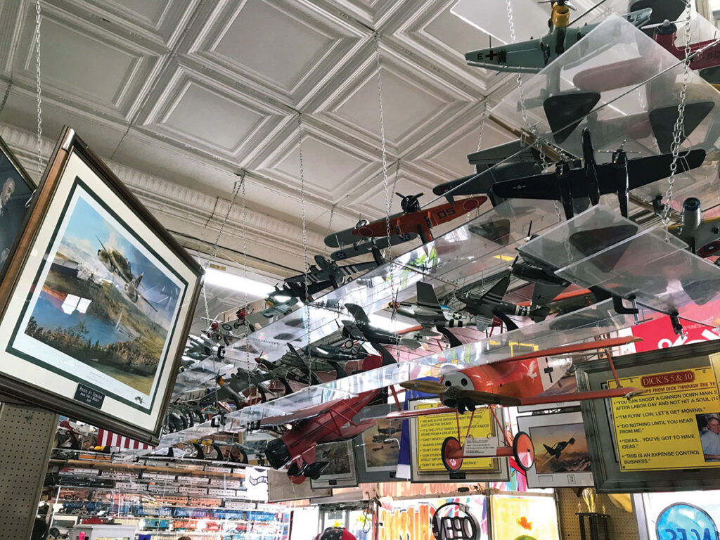 Airplane collection at Dick's 5 & 10 store in Branson, Missouri. Photo by Kevin Thomas.