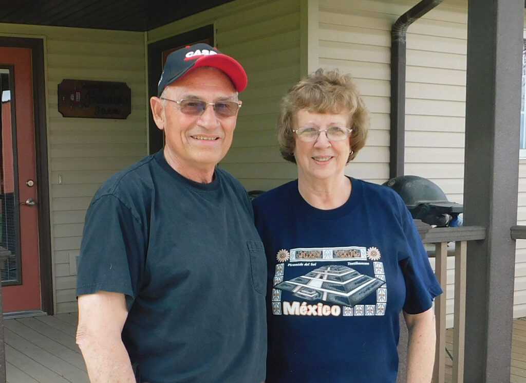 Jim and Ronda Hardin at their home in Nevada, Missouri. Photo by Neoma Foreman.