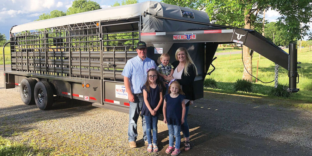 Matt and Kortney McMahan of McMahan Enterprises pictured with their children Karley, Kinley and Koal. Submitted Photo. 