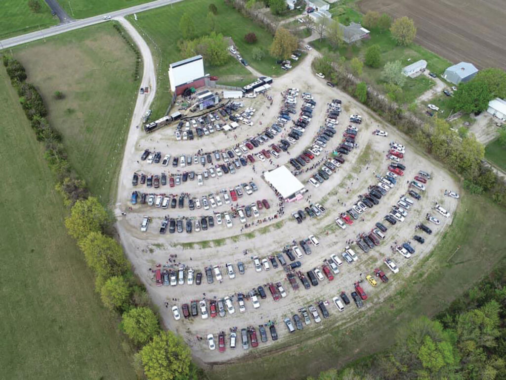 Aerial View of Barco Drive-In Theatre. Submitted Photo.