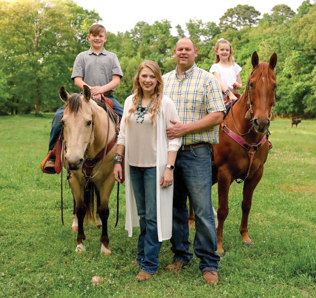 Nate and Susie Niehus along with their children Naaman and Natalie, run the the 250-acre Niehus Ranch. Submitted Photo.
