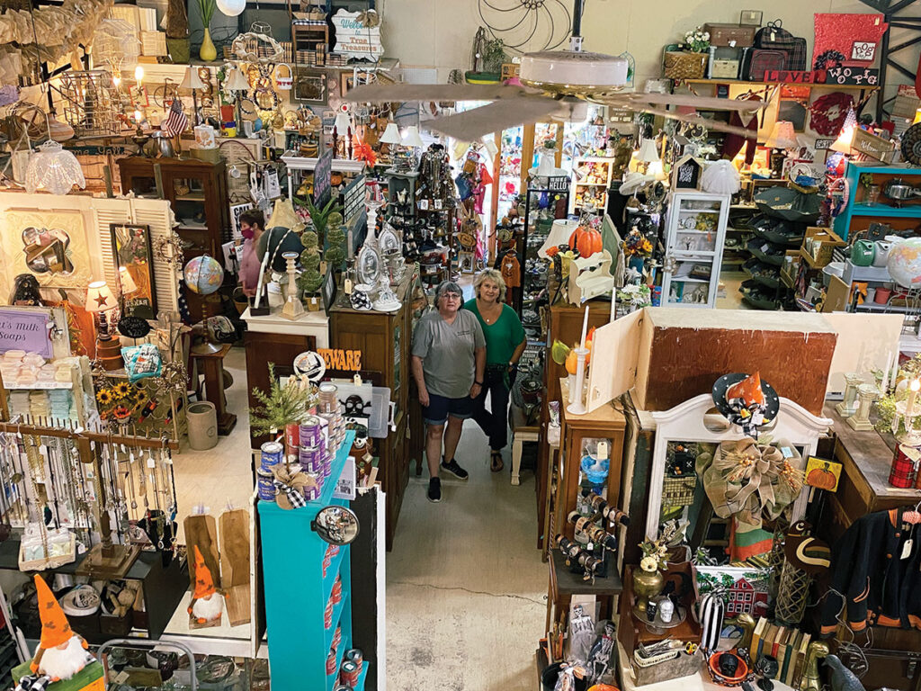 Inside True Treasures in Bentonville, Arkansas. A flea market store owned by Rick and Debbie True. Photo by Daniel Bereznicki.