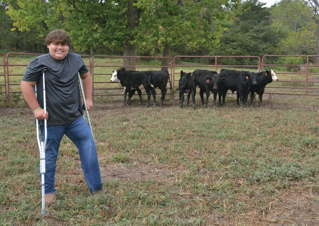 John “L.J.” Isbell has overcame several obstacles in his life, and hopes to continue raising cattle in 
the future. Photo by Laura L. Valenti.