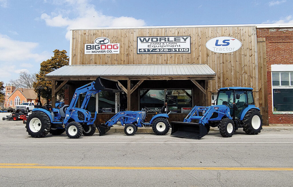 Worley Farm & Lawn Equipment in Weaubleau, Missouri. Owned by Josh Worley and opened in 2015. 