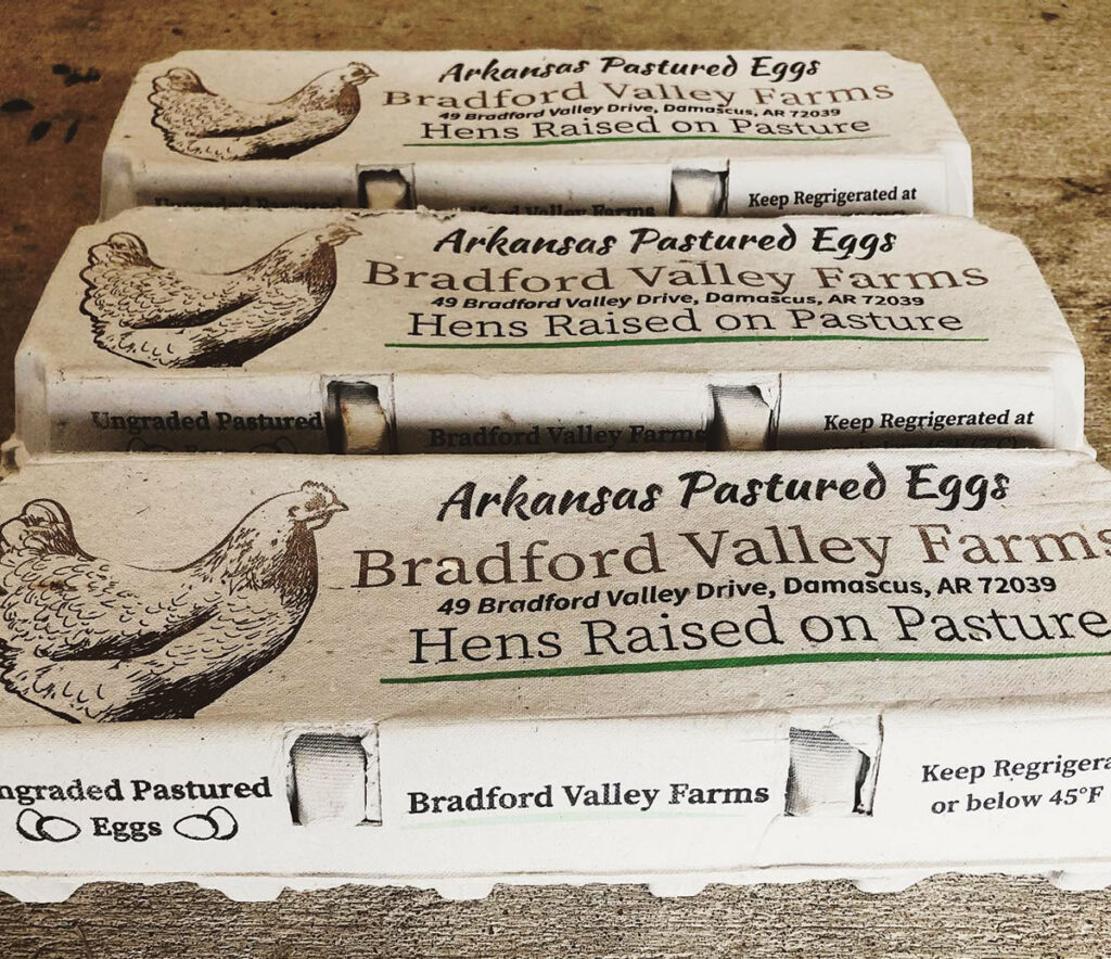 Eggs from Bradford Valley Farms in Damascus, Arkansas. Submitted Photo. 