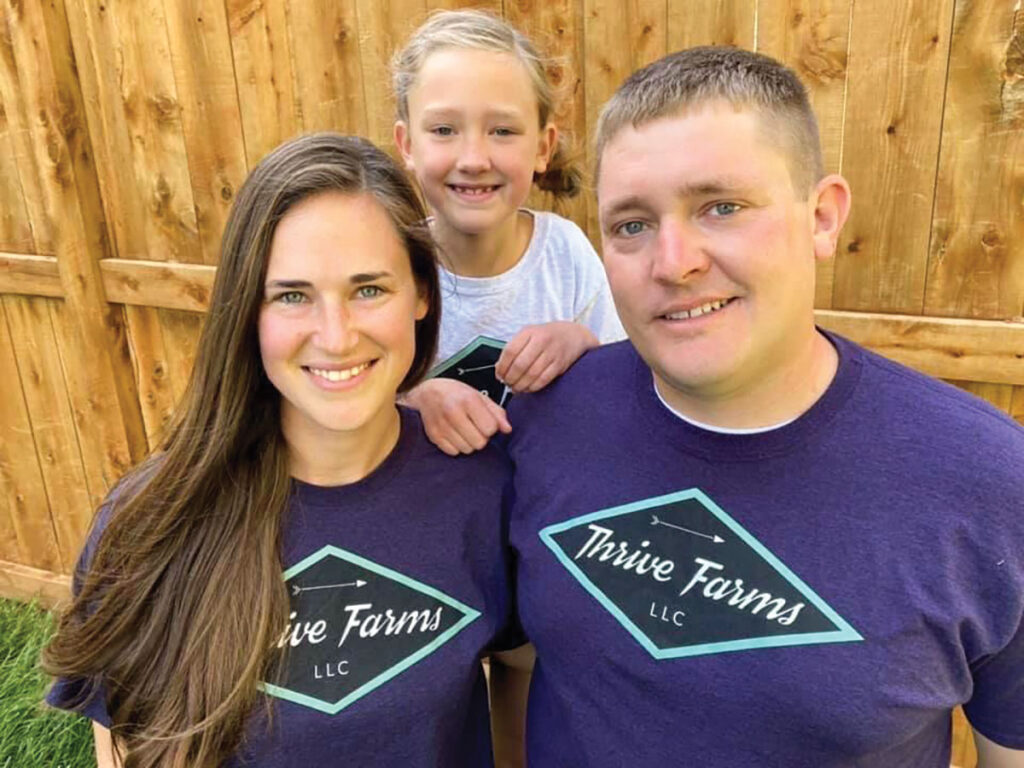 Thrive Farms began when Brent and Jocelyn Epp were drawn to regenerative agriculture with their crops and livestock. The couple said Jocelyn’s health was the primary motivator to look for a cleaner way to live and eat.  Submitted Photo. 