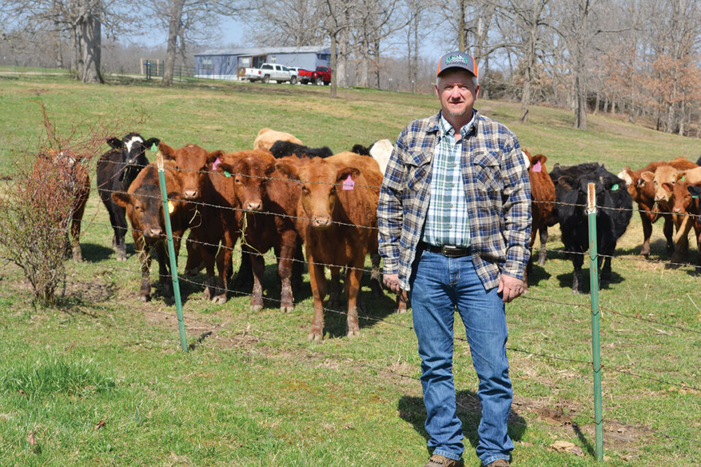 Ralph Koehler was looking to move into registered Red Angus when he found a farm to rent, the same farm he eventually bought. Photo by Laura L. Valenti