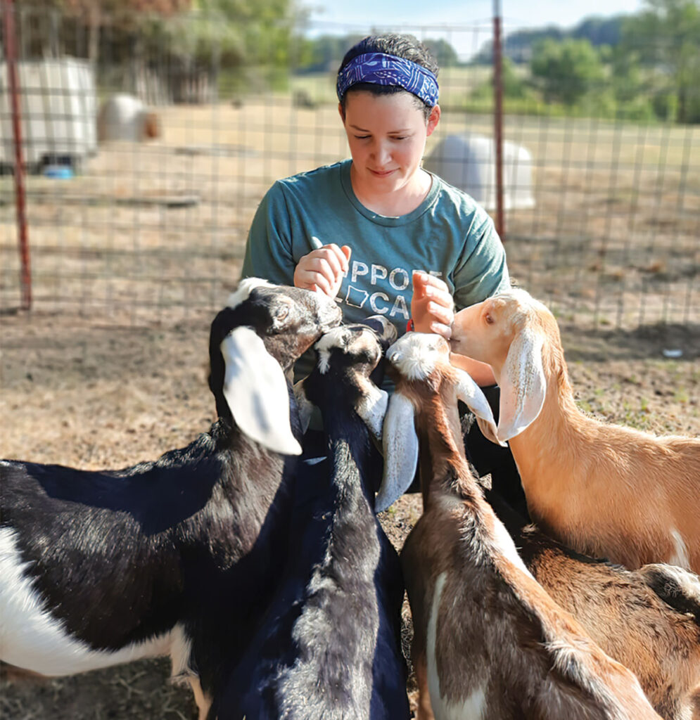 After more than 20 years in the dairy goat industry, Jen Ruyter is building her dream operation at New Dawn Goat Dairy in Ozark, Arkansas. Submitted Photo.