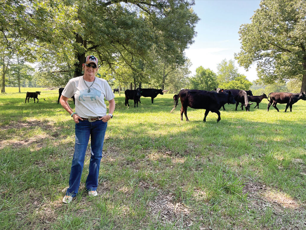 Nichole Chambless of Bentonville, Arkansas and her family work together to build their family’s farming operation. Photo by Mandy Villines.