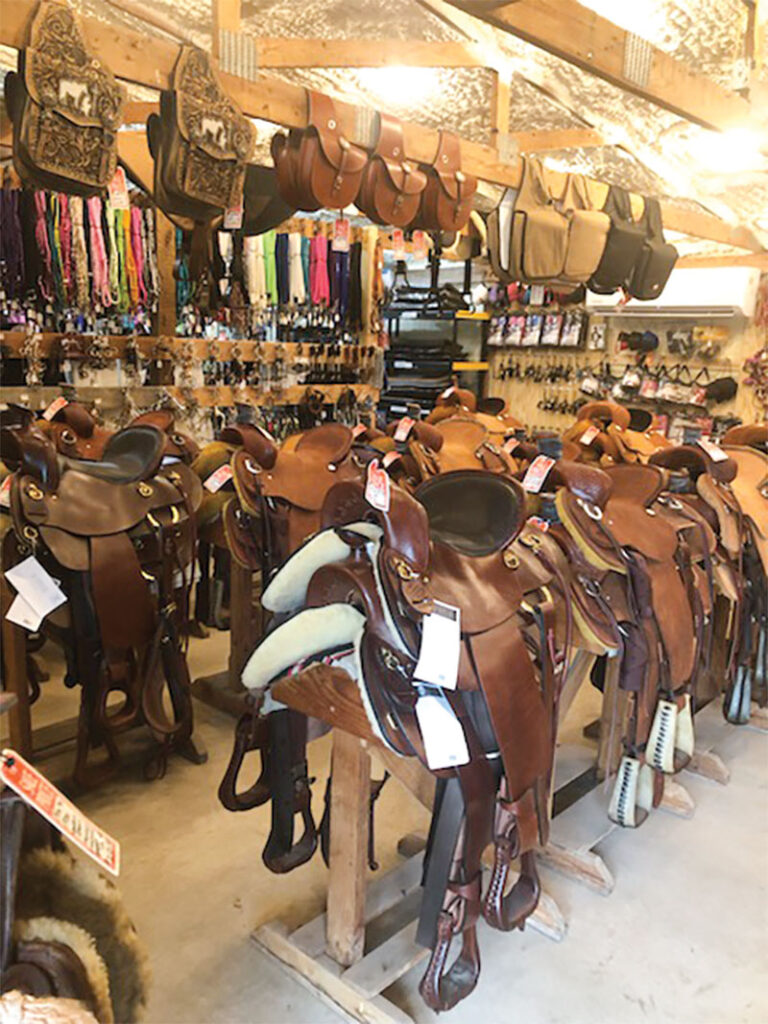Red Ryder Ranch in Bristow, Oklahoma is owned by Mike Hauck and has more than 100 saddles and thousands of other tack or horse-related items for sell. Submitted Photo. 