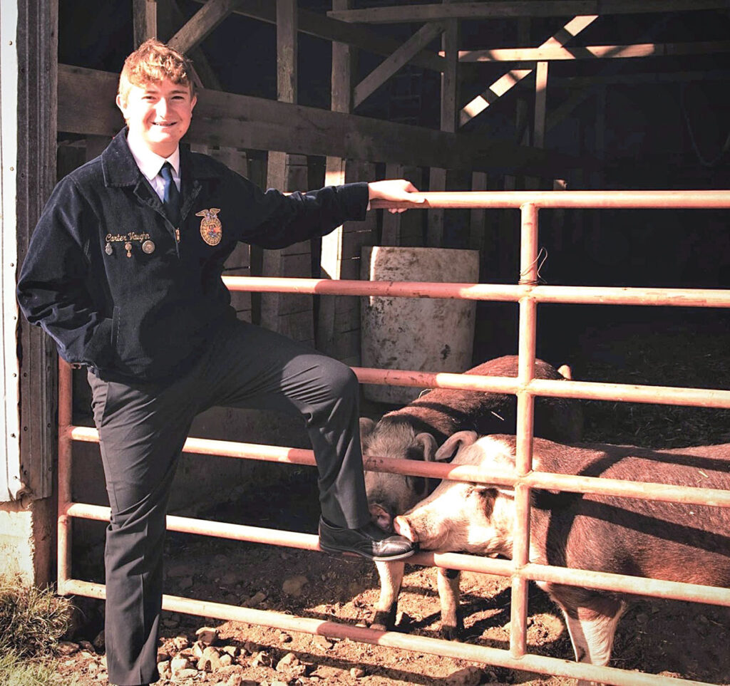 Carter Vaughn enjoys the challenges presented in FFA