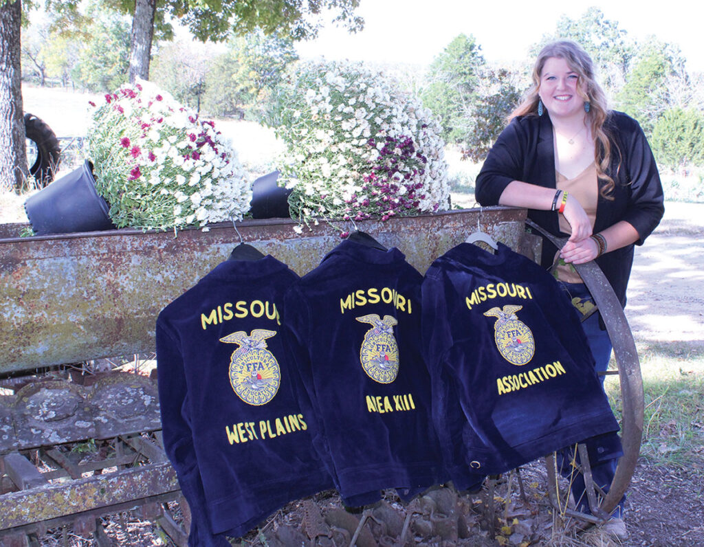 Grace Doss wasn’t interested in agriculture, but at the urging of family members, she took ag classes her freshman year and joined FFA. Today she is a state officer. Photo by Stephanie Beltz-Price.