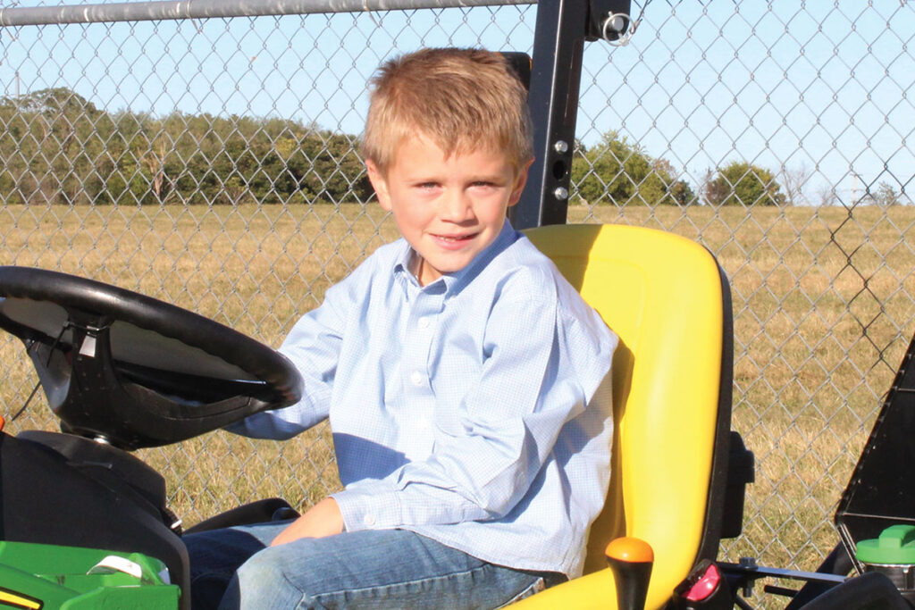 Paxton Smith of Gentry, Arkansas is the son of Kaleb and Chrisie Smith. He is a member of the Logan 4-H Club. Photo by Marissa Snider. 
