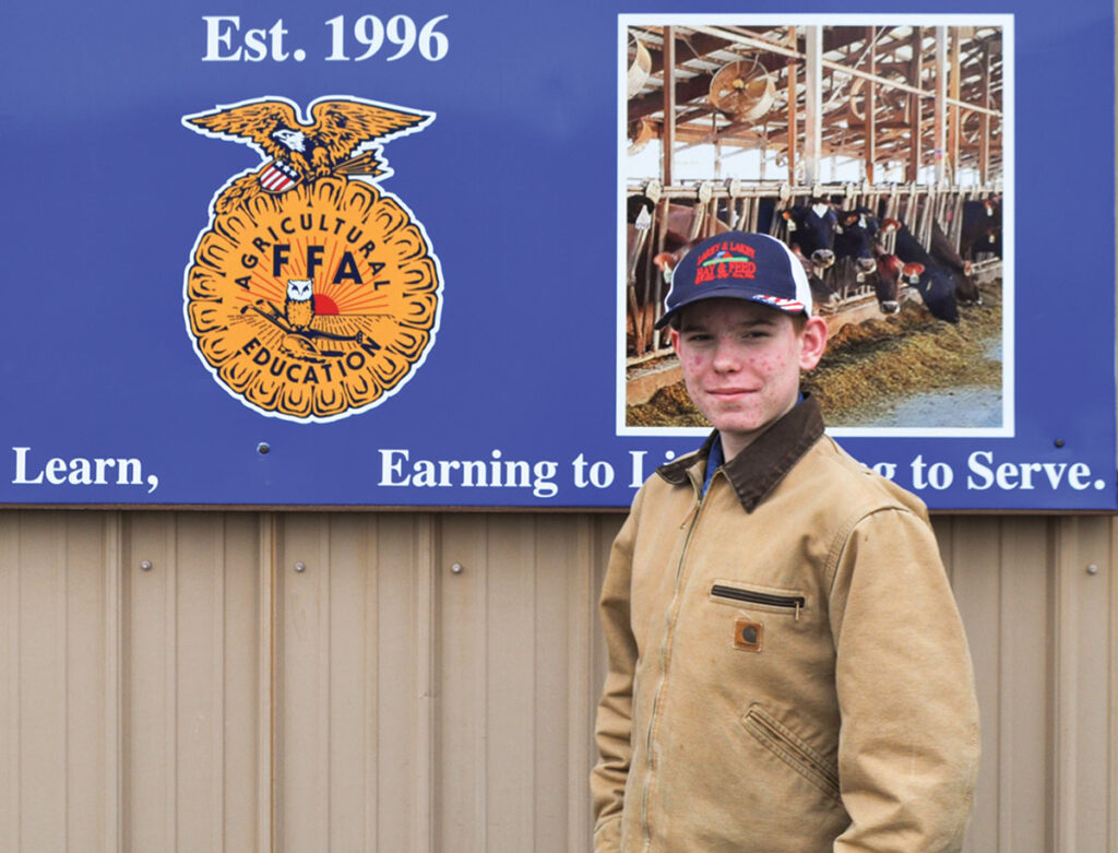 Lucas Alexander of Fordland, Missouri is a member of the Fordland FFA chapter. He is the son of Mark and Emma Alexander. Photo by Julie Turner-Crawford. 