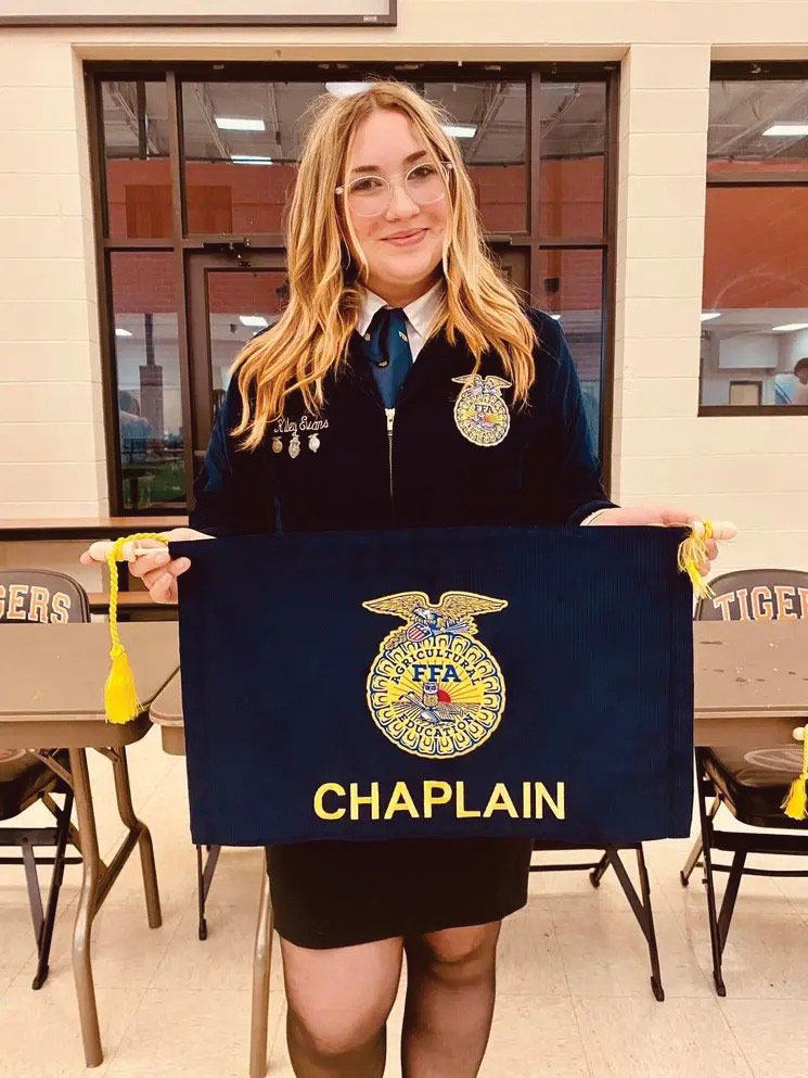 Kiley Evans of Galena, Missouri is a member of the Galena FFA Chapter. She is the daughter of Chad and Tennessa Evans. Submitted Photo. 