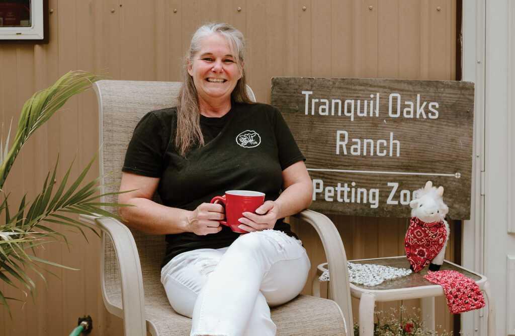 Shelly and Tranquil Oaks Ranch follow a motto of happy and healthy animals. Photo Courtesy of Briar River Photography. 