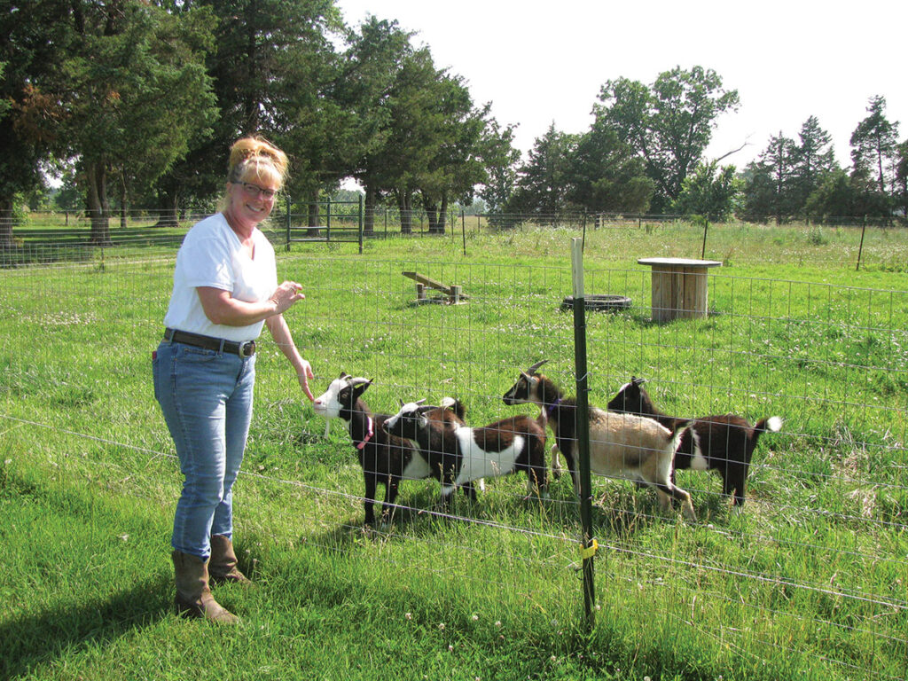 Heather Lambert and her family own Qadosh Farm, where they raise goats and sheep. Photo by Brenda Brinkley. 
