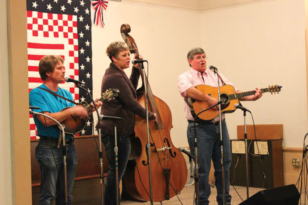  From November to April, the Brentwood Community Building hosts the Brentwood Bluegrass Music Show and Jam twice a month. Contributed Photo. 