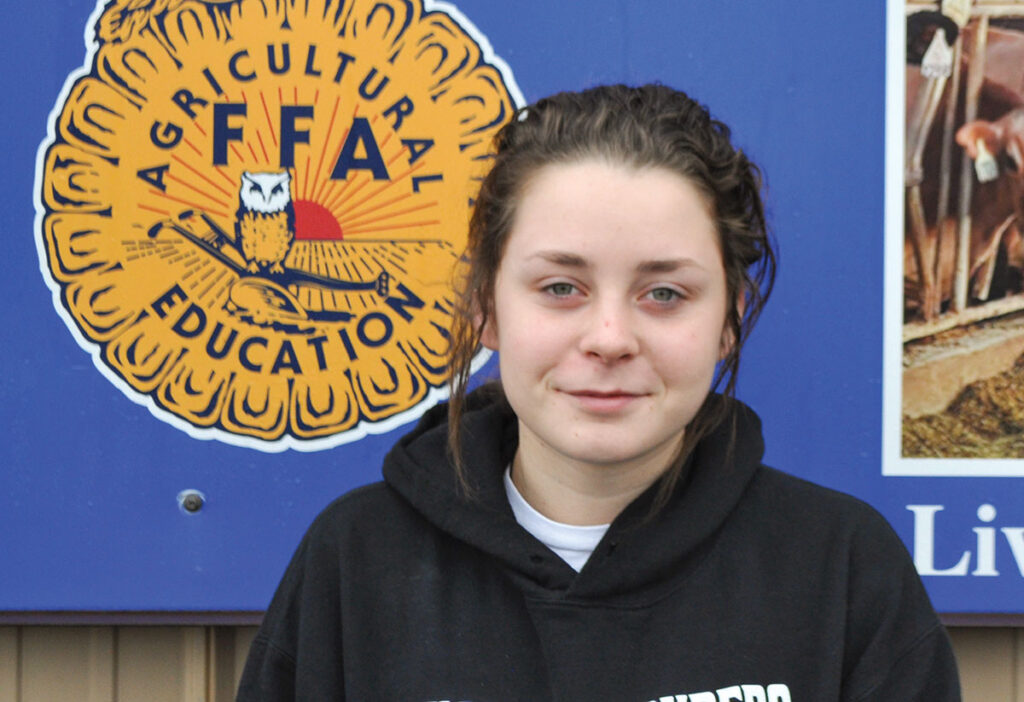 Lexis Friesen of Fordland, Missouri is a member of the Fordland FFA Chapter. She is the daughter of Drew and Sharon Friesen. Photo by Julie Turner-Crawford. 