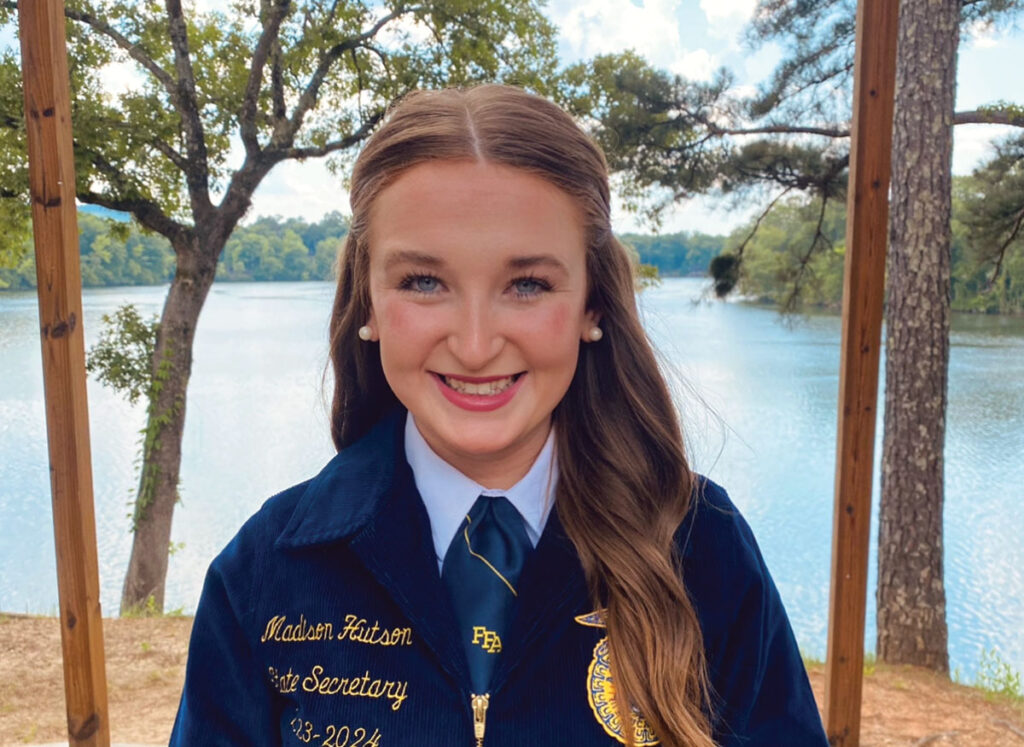 Madison Hutson is currently an Arkansas FFA officer, holding the office of state secretary. Contributed Photo.