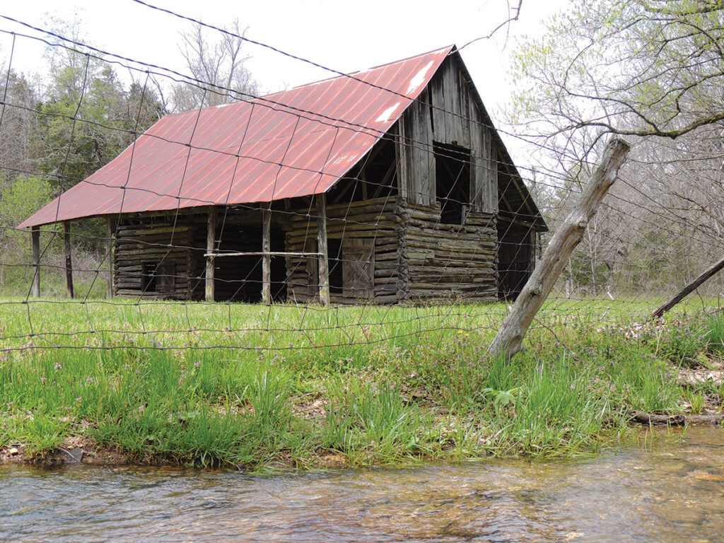 The barn of the Parker-Hickman Homestead is a time capsule from the 1800s. Photo by Violet Mefford. 