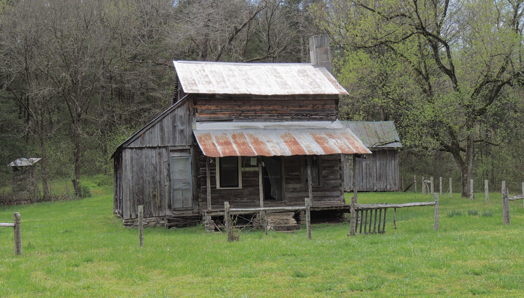 The 195-acre homestead sustained around nine families throughout its time of abundance and prosperity. It started with the Parkers and ended with Newton County native J.D. Hickman purchasing the property in 1912. Photo by Violet Mefford. 