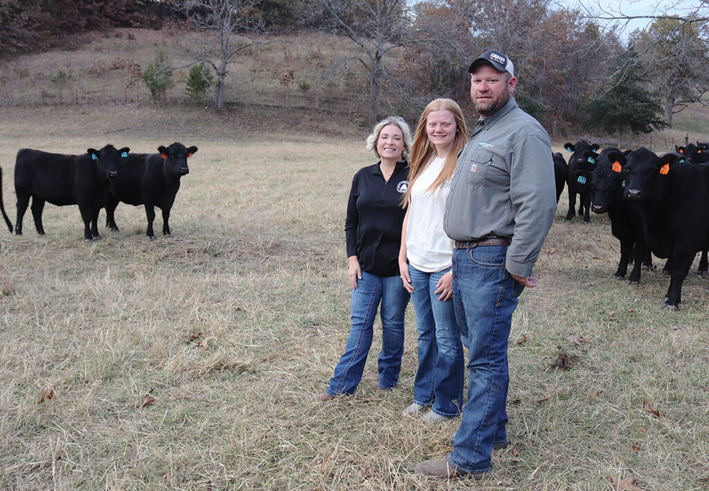 Farm-raised beef and quality heifers are the goal of the Campbell family . Photo by Julie Turner-Crawford. 