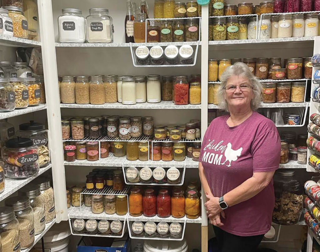 Barb Luthy’s pantry is filled 
with family favorites. Photo by Laura L. Valenti. 