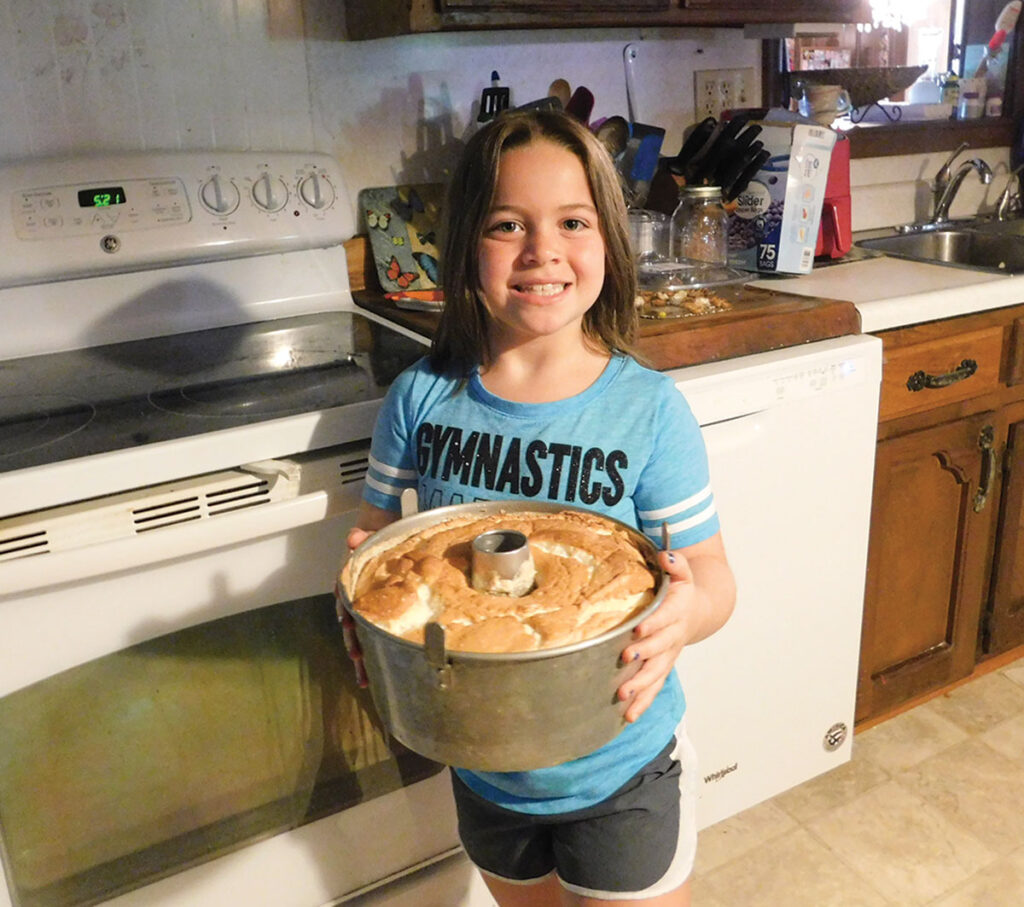 Soon to turn double digits in age, Gentry Leah Budd of Nevada, Mo., is no stranger to cooking. Contributed Photo. 