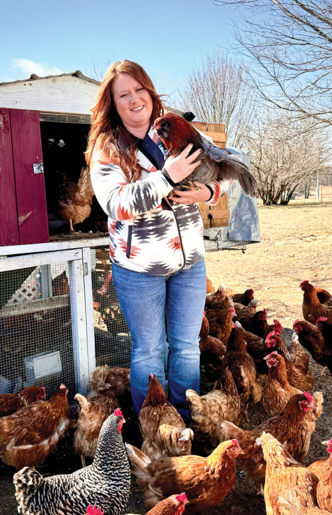 Charlie and Sara Ennis operate the Ennis Farm, offering free-range eggs, broilers and grass-finished beef. They also own Ennis Custom Hay. Contributed Photo. 