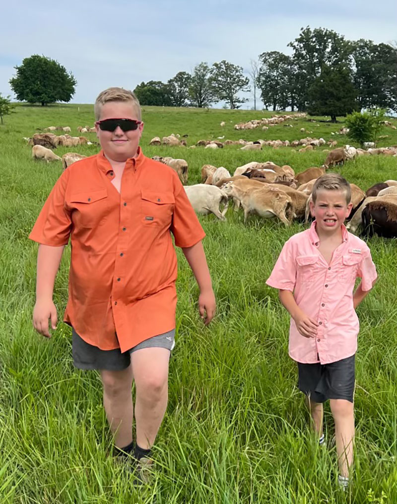 The Bahrs run unique Hopping Composite hair sheep. They are one-quarter Florida Native sheep, one-quarter Dorper and one-half Katahdin. Contributed Photo.