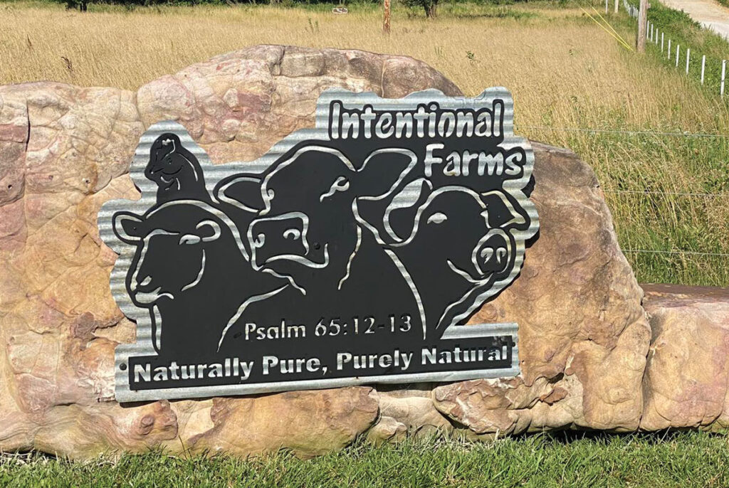 Intentional Farms is about 60 acres near Lincoln, Ark., and it “tells the story of stewardship,” Stan said, adding that the family’s philosophy on how they farm is based on Psalms 65:12-13. Contributed Photo.
